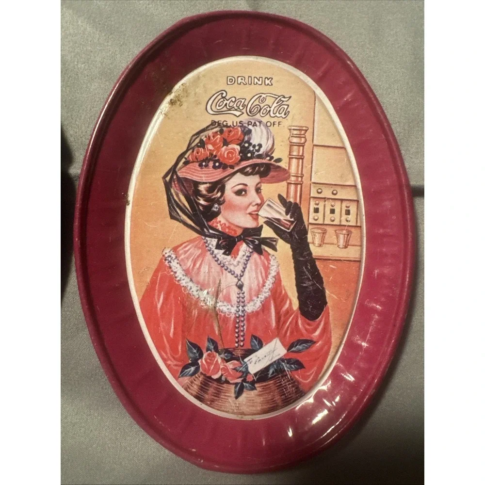 Lot‎ Of 2 Vintage Coca-Cola Trinket Trays